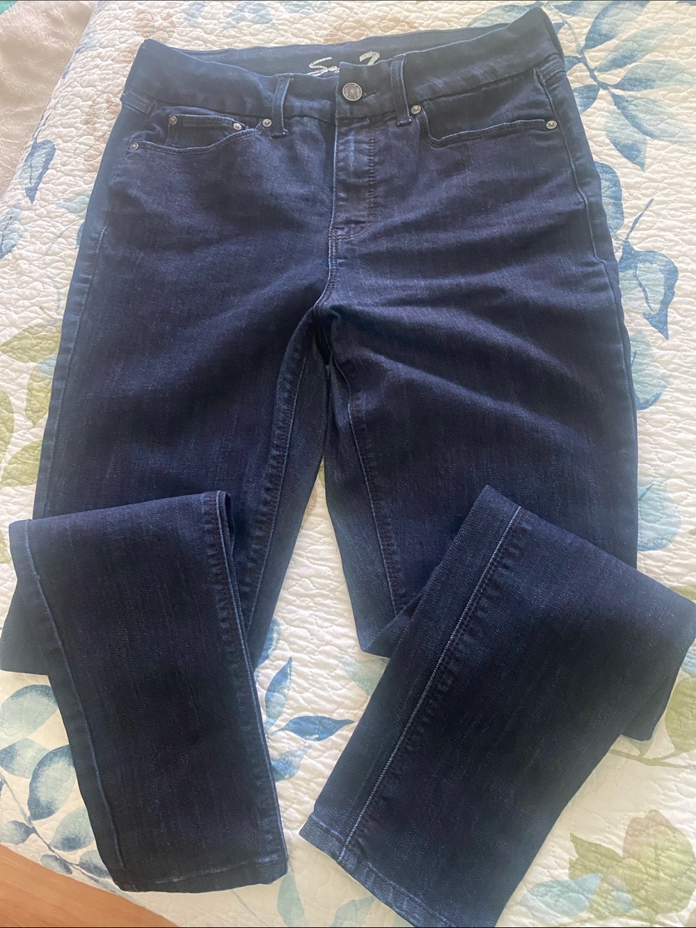 Seven7 Women's Skinny Jeans in Dark Indigo